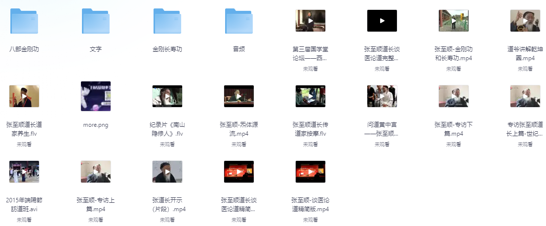 张至顺道长视频全集