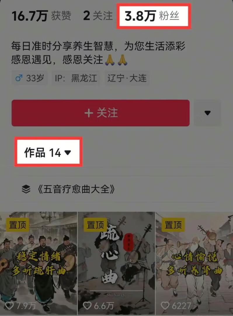 图片[2]-太猛了！全网爆火的五音疗愈视频，14个作品涨粉3.8万，附详细教程+生成器 - 87副业网-87副业网