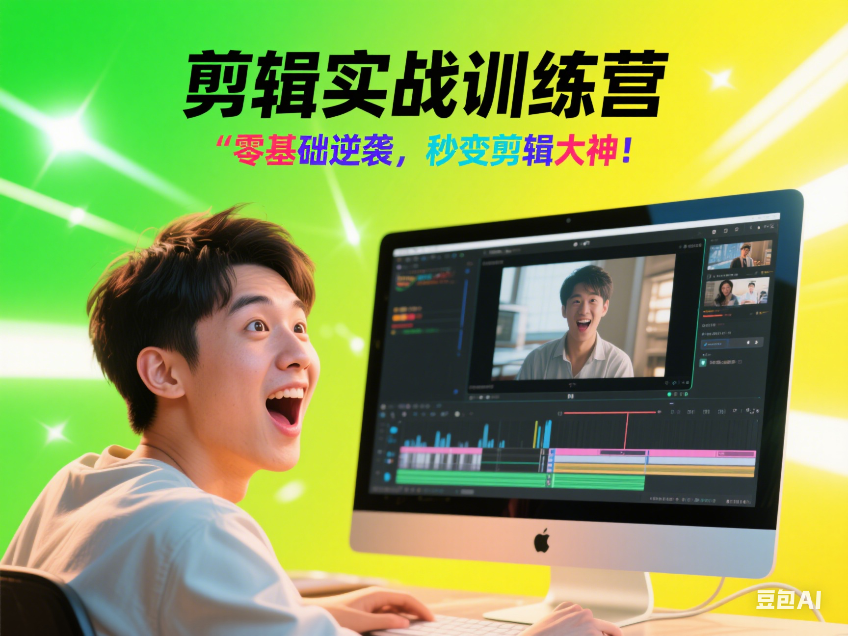 剪辑实战训练营——零基础逆袭，秒变剪辑大神！​